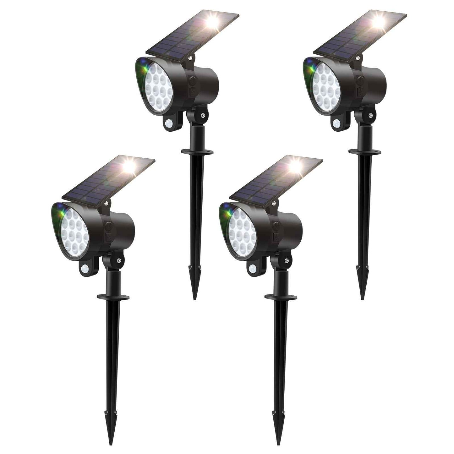 2-8 Pack Solar Spotlights Landscape Lights Outdoor Garden Pathway Lamps IP65