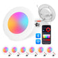 WIFI+BLE 5"/6" Smart LED Recessed Ceiling Lighting RGBCW Color Changing 6 Pack