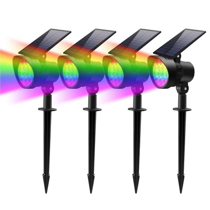 2-8 Pack Solar Spotlights Landscape Lights Outdoor Garden Pathway Lamps IP65