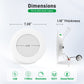 1/12 Pack Led Recessed Lights 5CCT 6 inch 12W Ultra-Thin Dimmable Ceiling Lamps White