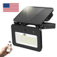 2x LED Solar Lights PIR Motion Sensor Tri-color Outdoor Garden Yard Flood Lamp