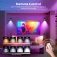 Pack of 2 LED Wall Light RGBCW Dimmable Modern Bedside Lighting Black Fixture Lamp USB