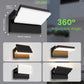 22W/40W/55W LED Wall Light Rotatable Head Outdoor Lamp 3CCT Outside Sconce