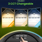 6000LM LED Security Wall Lamp 3CCT Aluminum Light Sensor Outdoor IP65 Waterproof