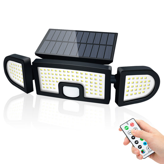 Solar Outdoor Lights Motion Sensor, 125 LED Waterproof IP65