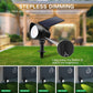 ALUSSO Solar Landscape Spotlights Outdoor 54 LED  Dimmable CCT Selectable 2-in-1 Spot Light, 2 Pack